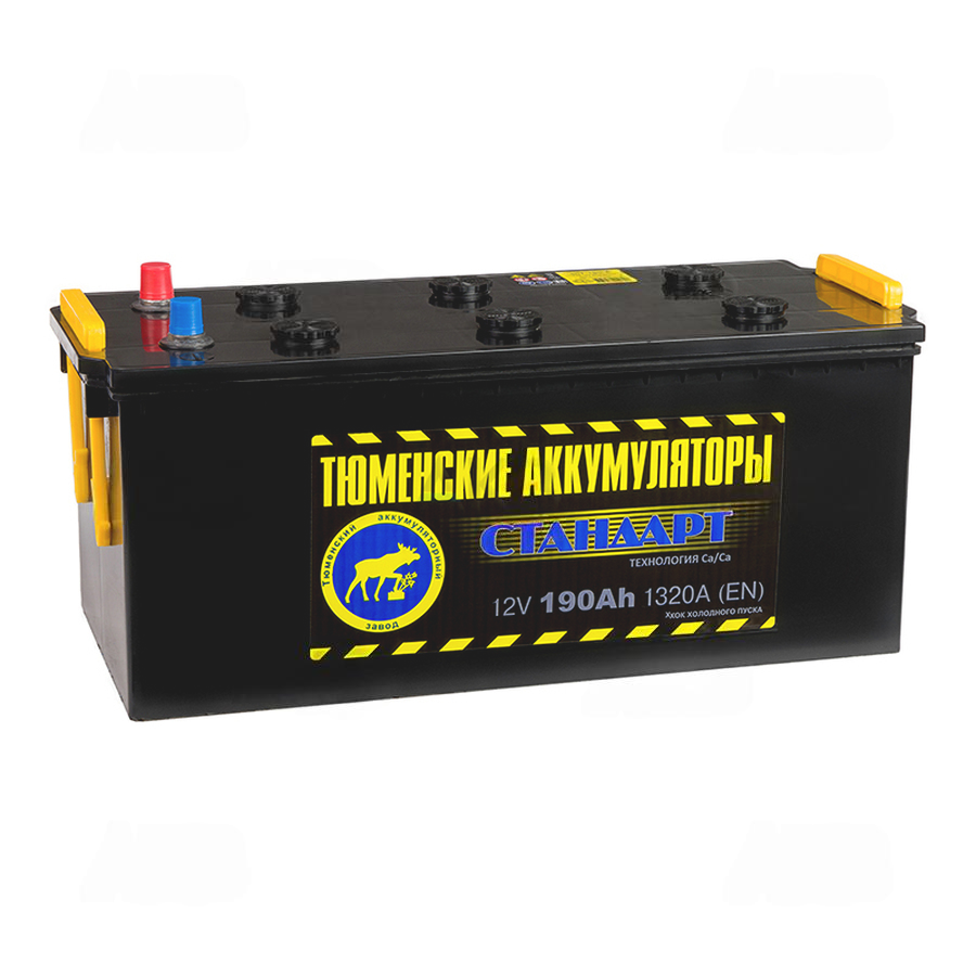 Аккумулятор Тюмень STANDARD 6СТ -190 L евро.конус