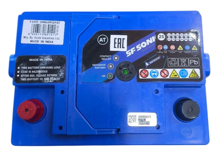 Аккумулятор SF SONIC EFB 6СТ-60.1 - 2