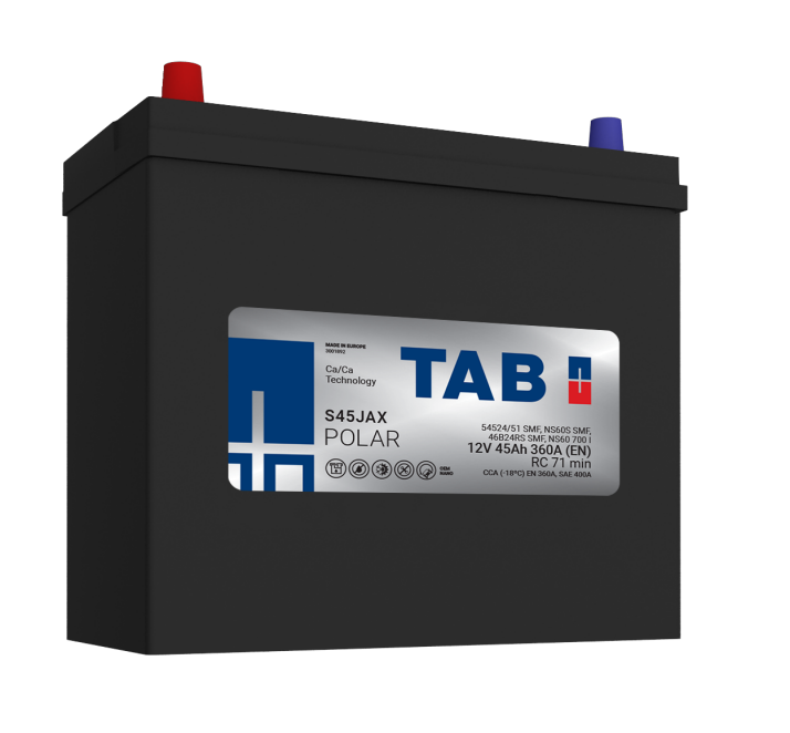 Аккумулятор TAB Polar S 6СТ-45.1 (54524-51) тонк.кл.