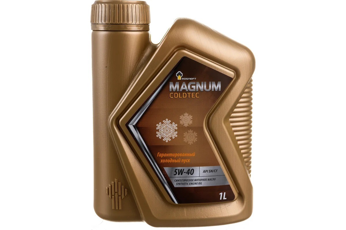 ROSNEFT MAGNUM COLDTEC 5W40 SNCF синтетическое 1 л. пластик face