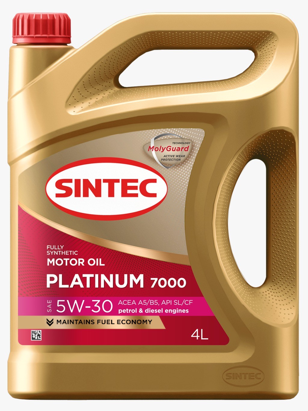 SINTEC PLATINUM 7000 5W30 SL A5B5 синтетическое 4 л face