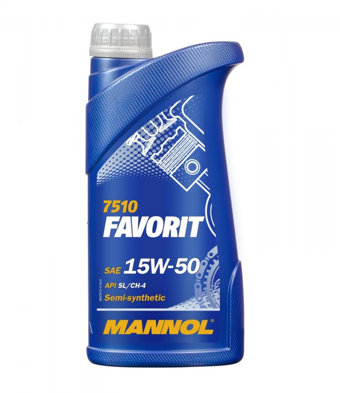 MANNOL FAVORIT 15W50 полусинтетическое 1л.