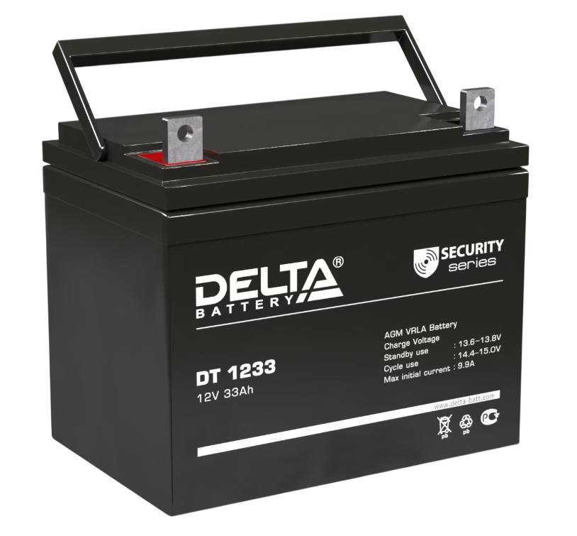 Аккумулятор DELTA DT - 12v - 33Ah (1233)