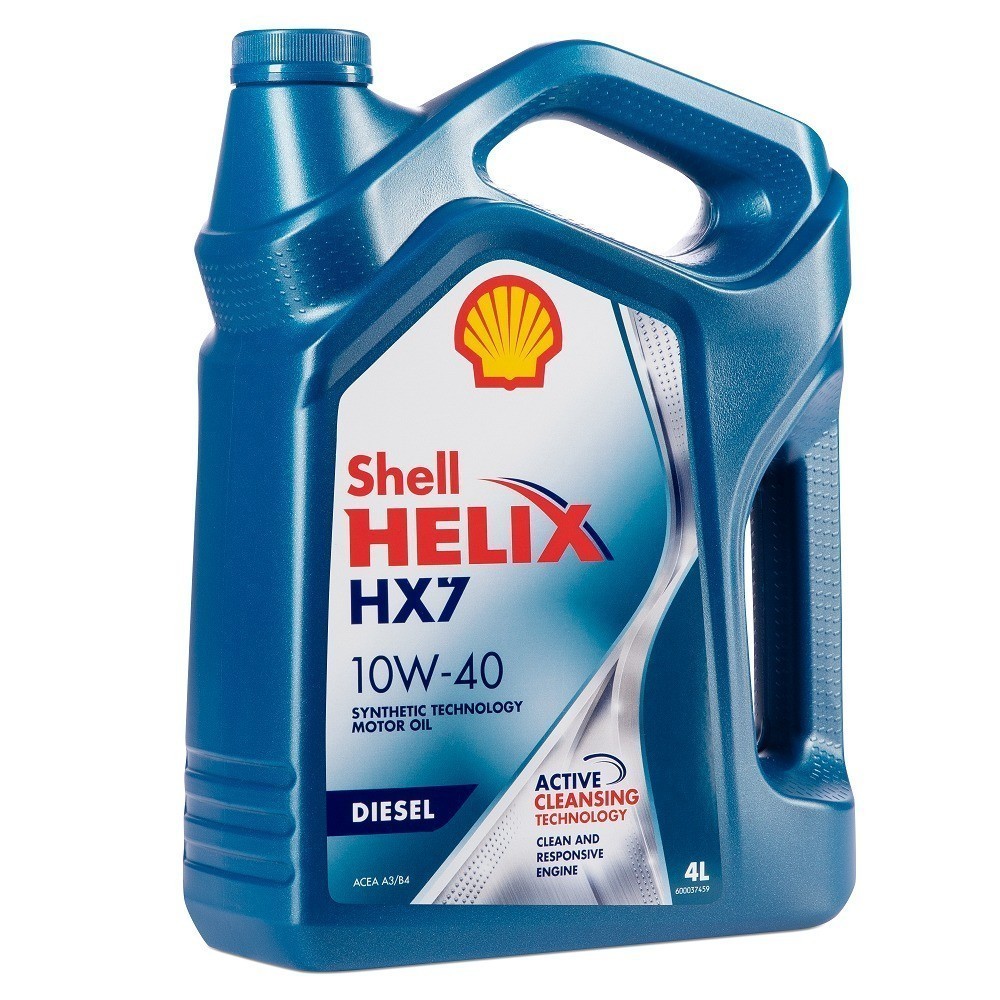 SHELL HELIX HX7 DIESEL 10W40 CF полусинтетическое 4 л.