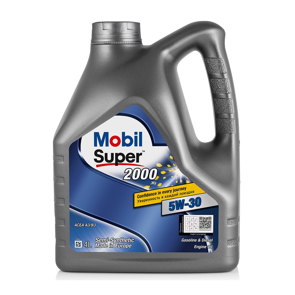 MOBIL SUPER 2000 X1 5W30 CF/SJ/SL полусинтетическое 4 л.