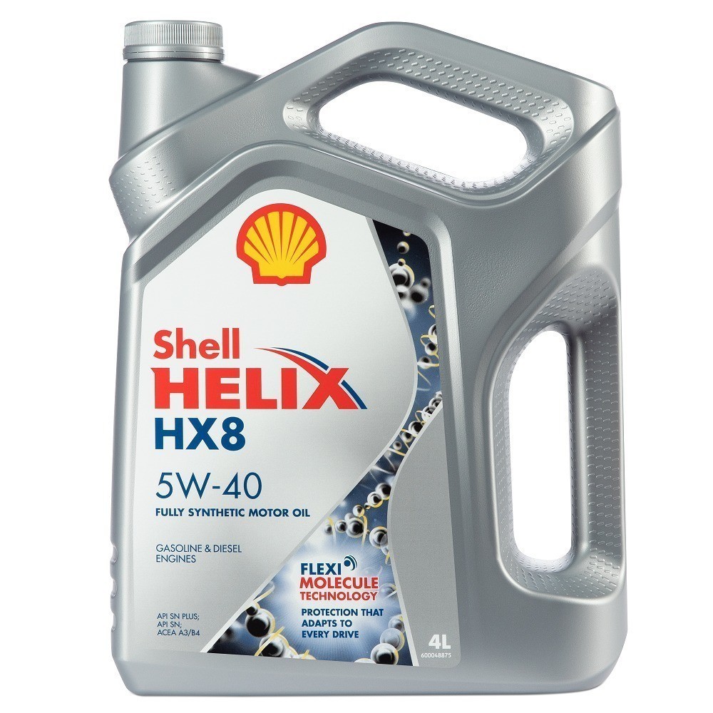 SHELL HELIX HX8 SYNTHETIC 5W40 SNplusSNCF синтетическое 4 л. face
