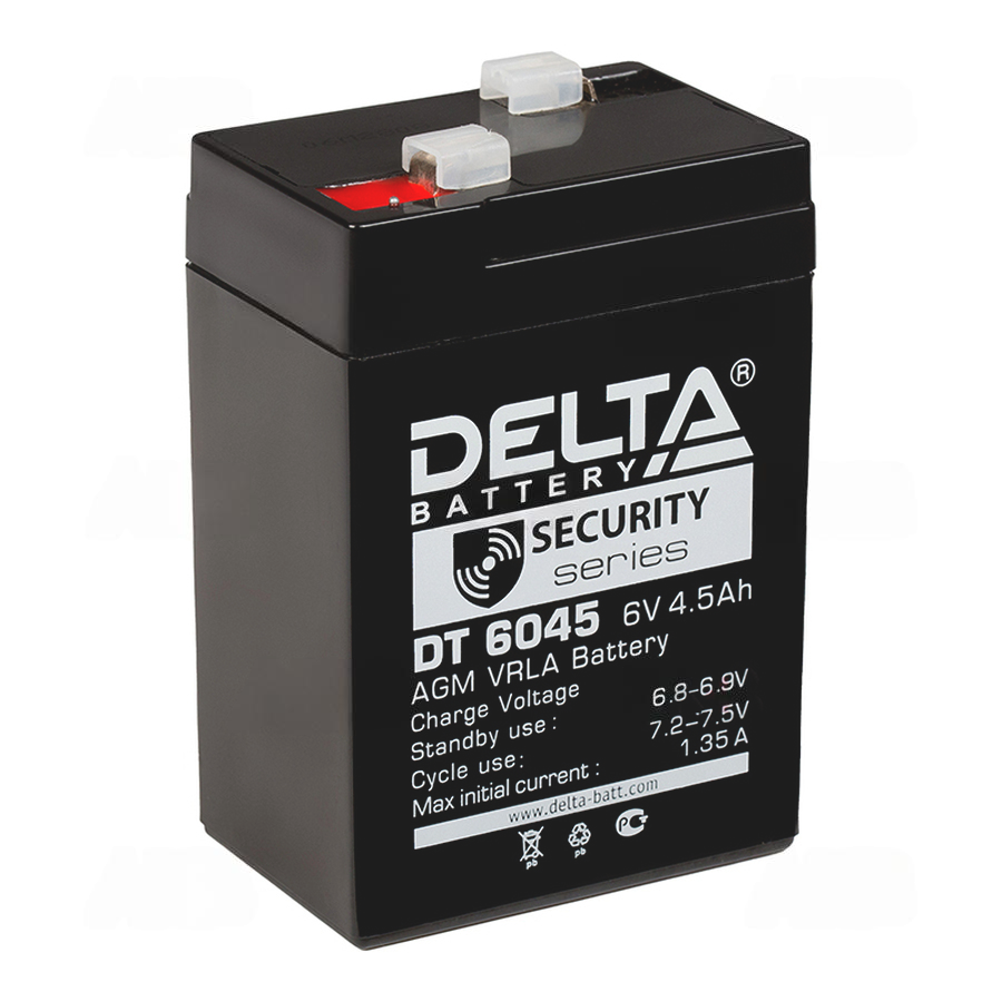 Аккумулятор DELTA DT - 6v  4.5Ah (6045)