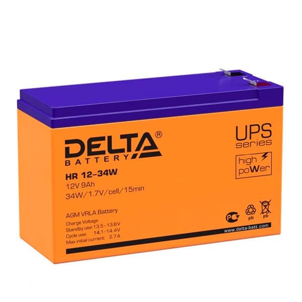 Аккумулятор DELTA HR - 12v  9Ah (HR 12-34)