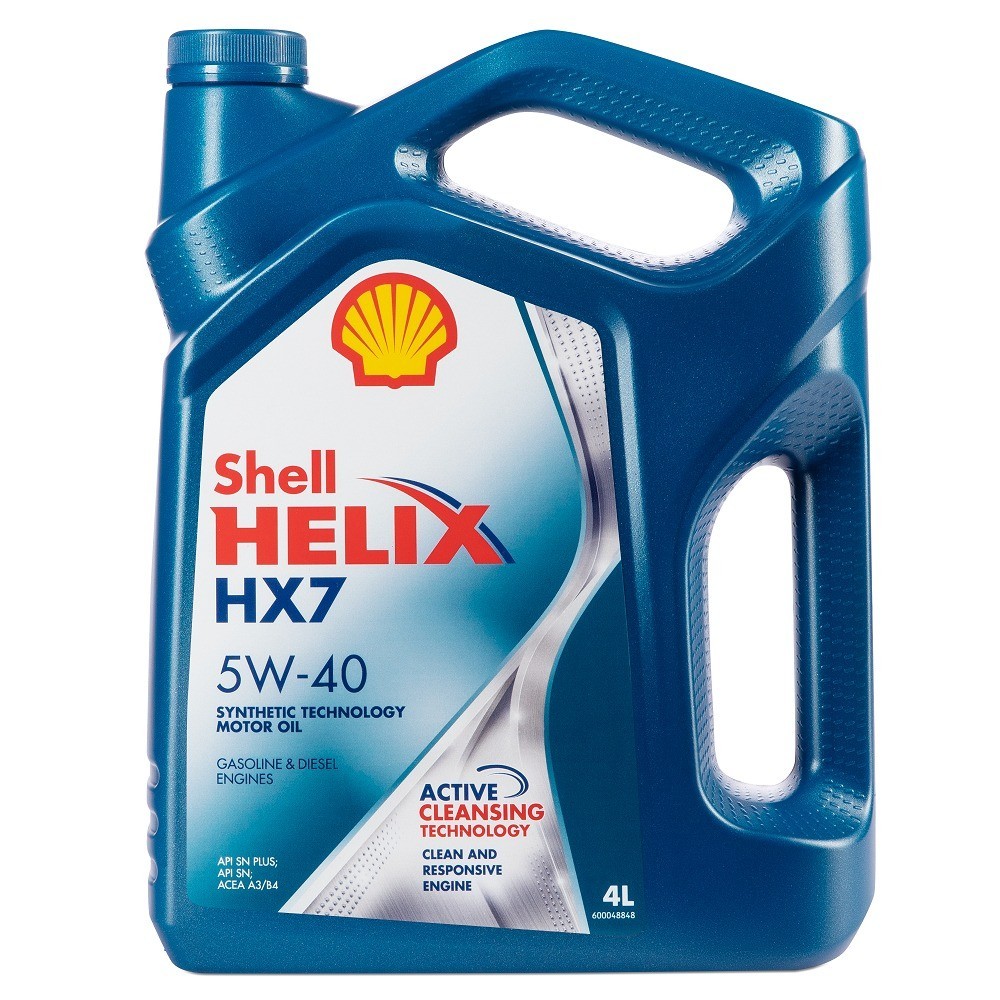 SHELL HELIX HX7 5W40 SNCF полусинтетическое 4 л. face