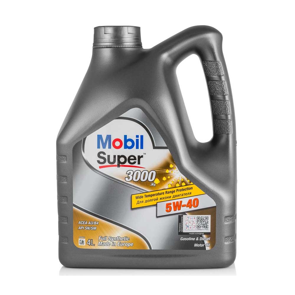 MOBIL SUPER 3000 X1 5W40 SM/SN/CF синтетическое 4 л.