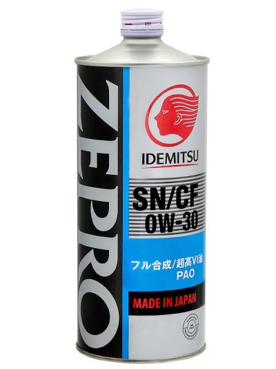 IDEMITSU ZEPRO TOURING PRO F-S 0W30 SN синтетическое 1 л. железо