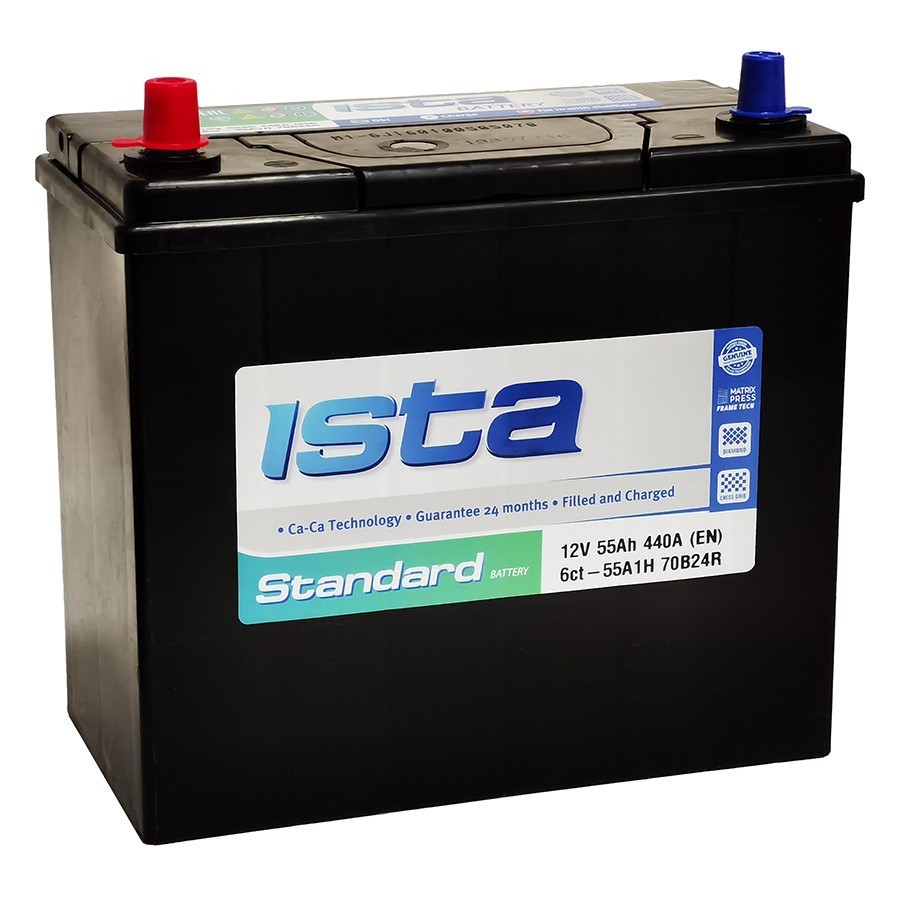 Аккумулятор ISTA Standard ASIA  6СТ-55.1 Ач.