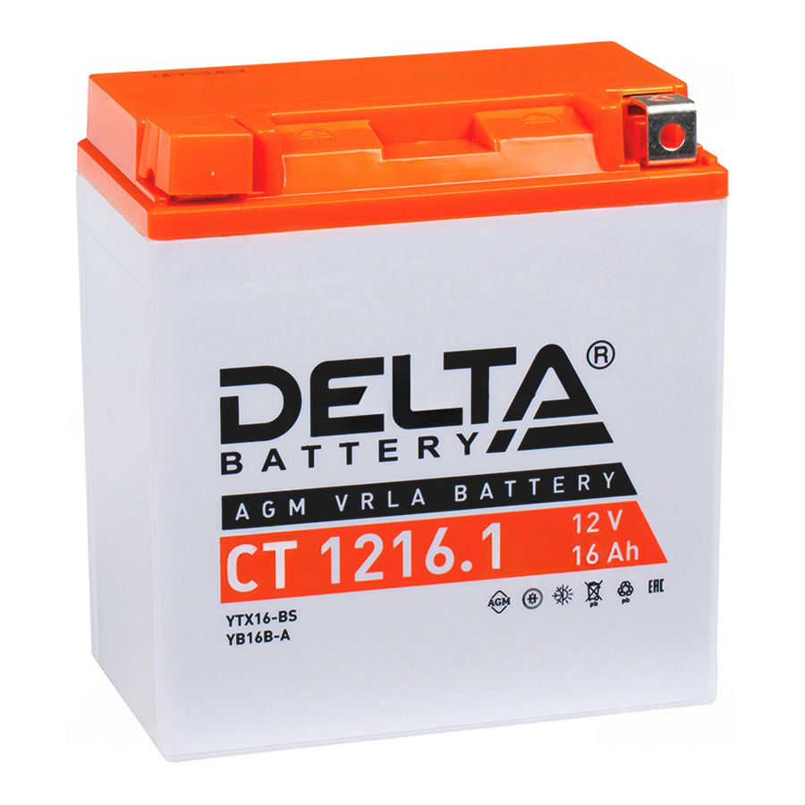 Аккумулятор DELTA CT - 12v  16Ah (1216,1)