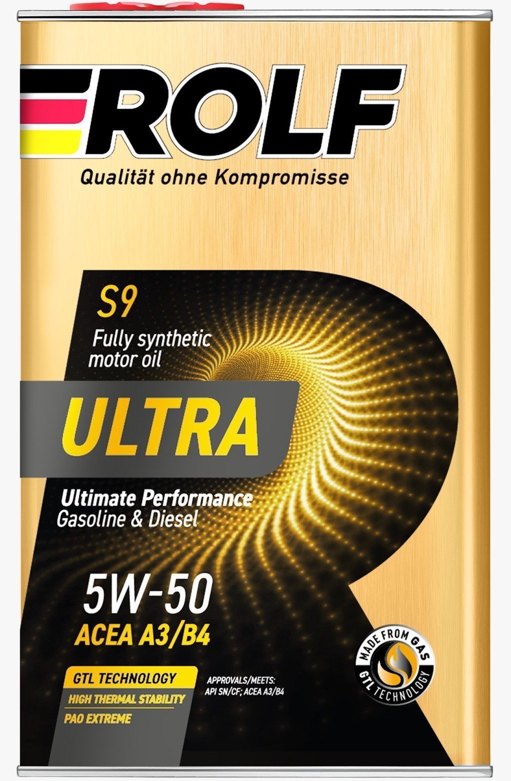 ROLF ULTRA 5W50 ACEA A3/B4 SN/CF синтетическое 1 л. железо