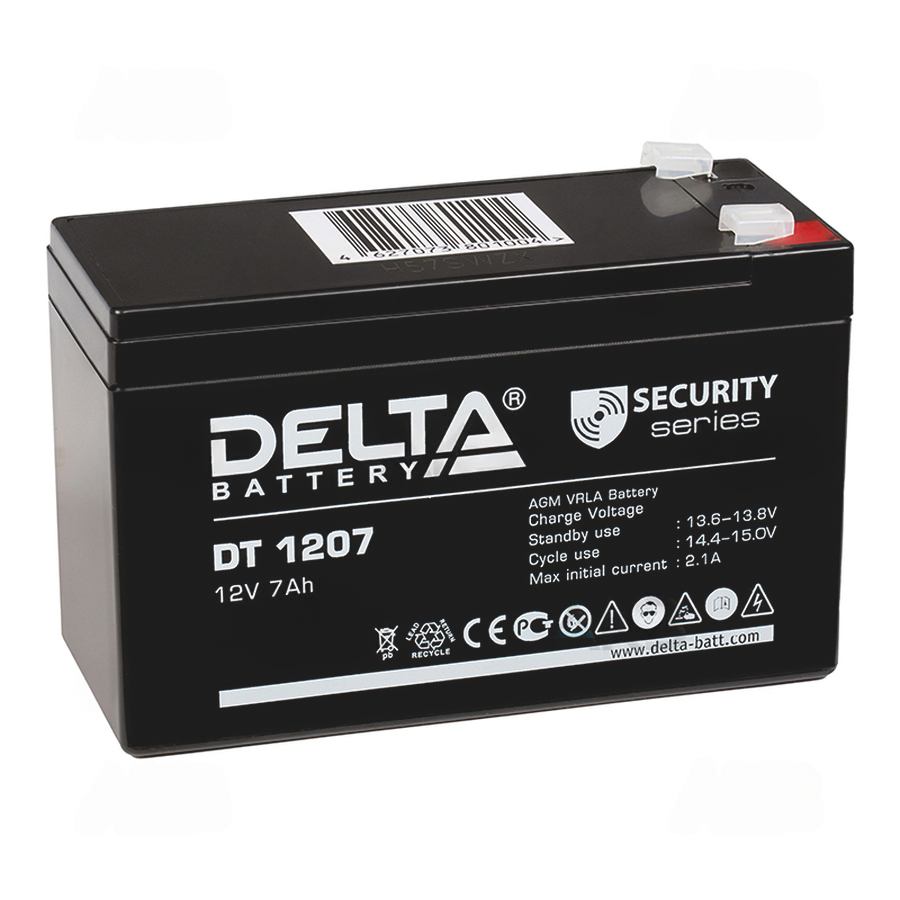 Аккумулятор DELTA DT - 12v  7Ah (1207)