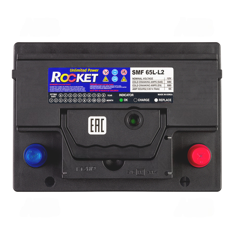 Аккумулятор ROCKET 6СТ-65.0 Ач (SMF 65L-L2).