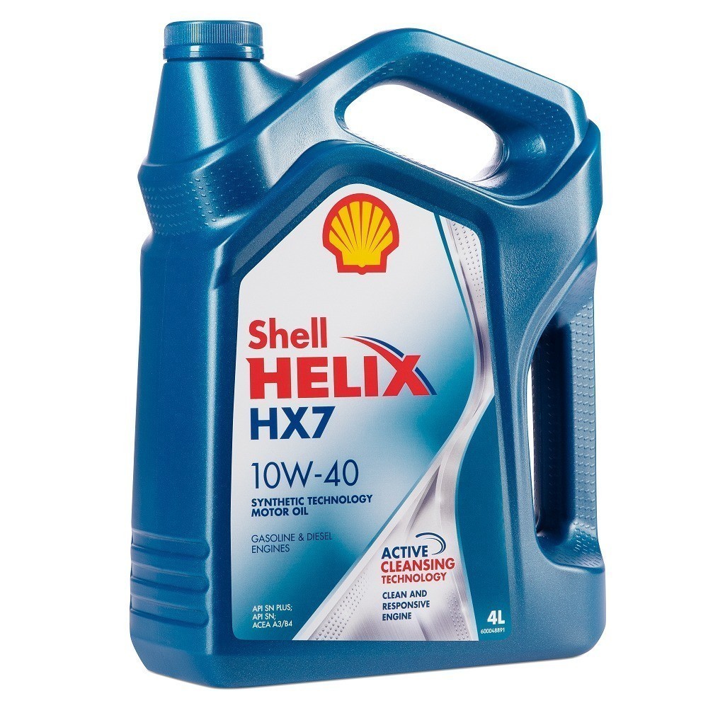 SHELL HELIX HX7 10W40 SN полусинтетическое 4 л.