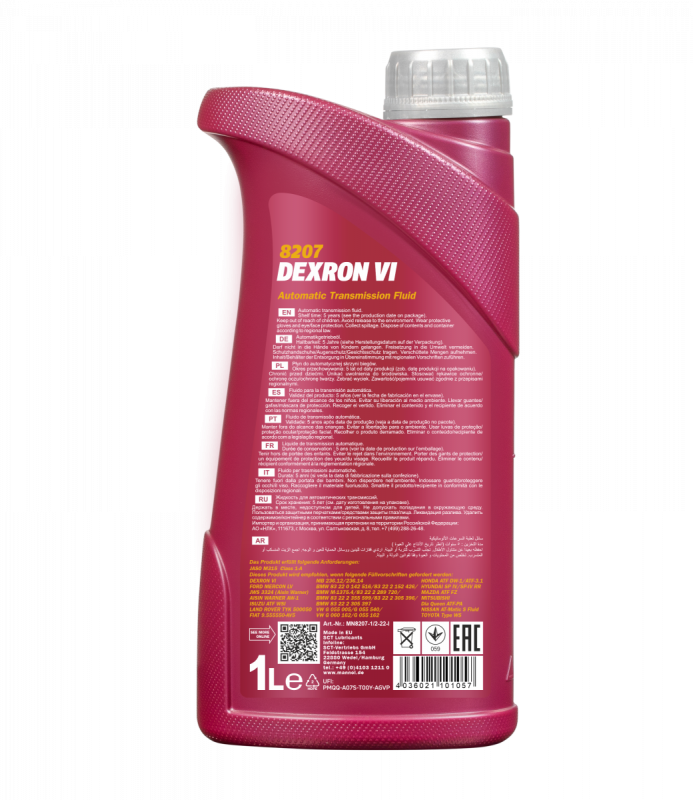 MANNOL DEXRON VI Масло трансмиссионное 1L MANNOL