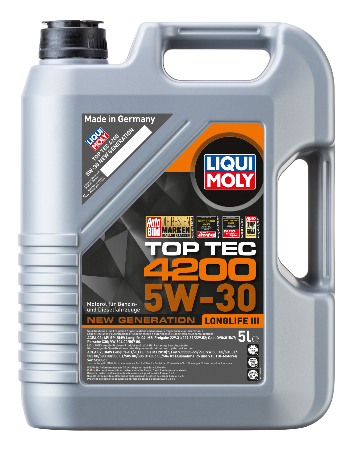 LIQUIMOLY TOP TEC 4200 5W30 SN C3 5 л.