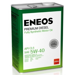 ENEOS PREMIUM DIESEL 5W40 CI-4 синтетическое 4 л.