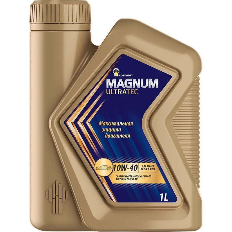 ROSNEFT MAGNUM ULTRATEC 10W40 SNCF синтетическое 1 л. пластик