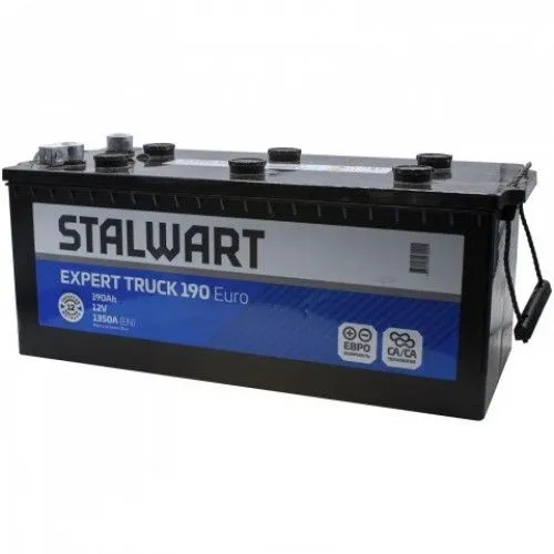 Аккумулятор STALWART Expert TRUCK 6СТ-190 евро.конус болт