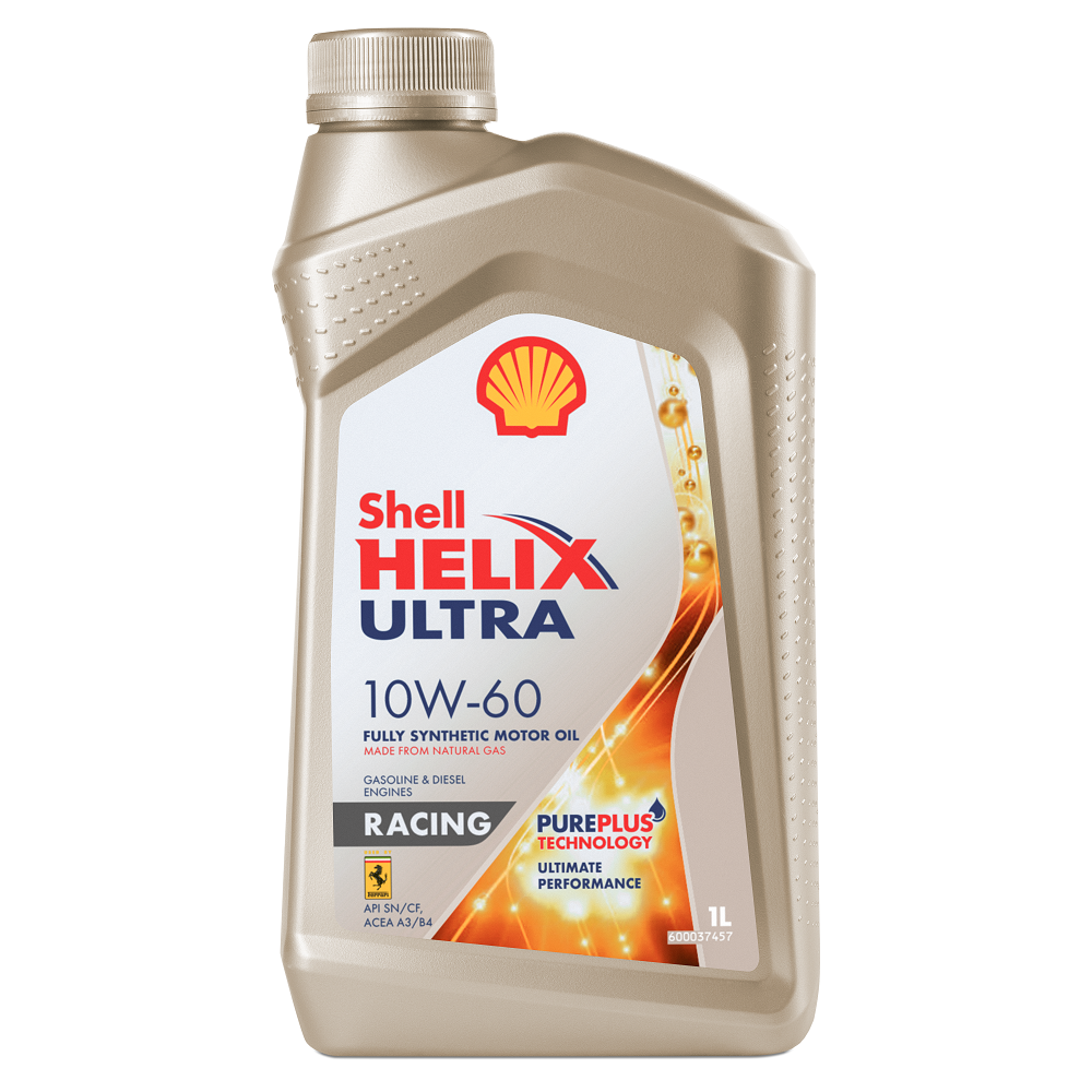SHELL HELIX ULTRA RACING 10W60 SNCF синтетическое 1 л. face