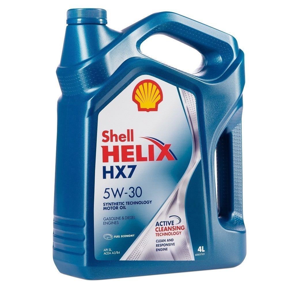 SHELL HELIX HX7 5W30 SNCF полусинтетическое 4 л.