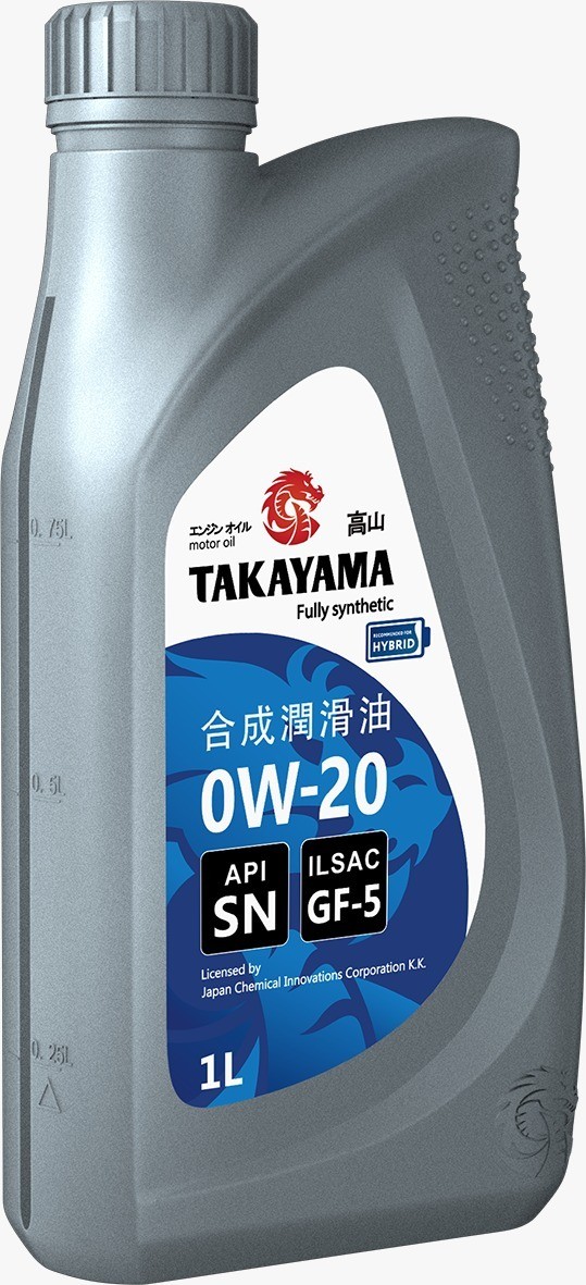 TAKAYAMA 0W20 SN GF-5 синтетическое 1 л. пластик