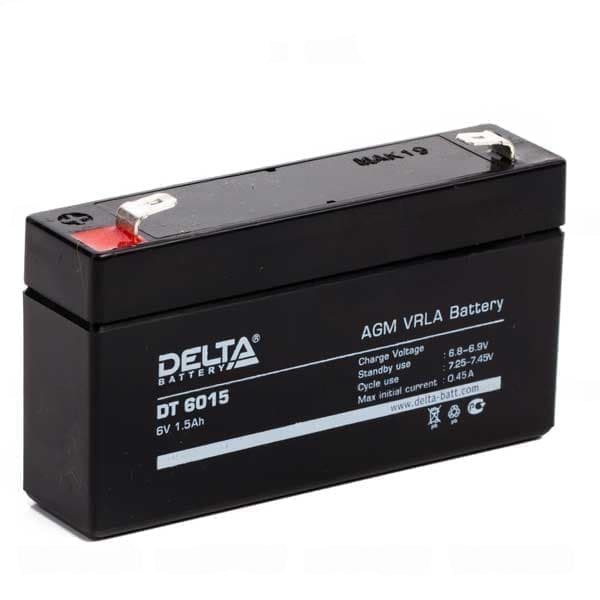 Аккумулятор DELTA DT - 6v  1.5Ah (6015)