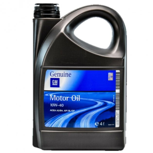 GENERAL MOTORS OIL 10W40 SL/CF полусинтетическое 4 л.