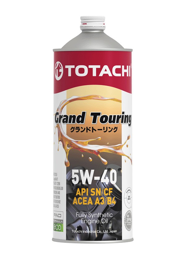TOTACHI GRAND TOURING 5W40 SN/CF синтетическое 1 л. железо