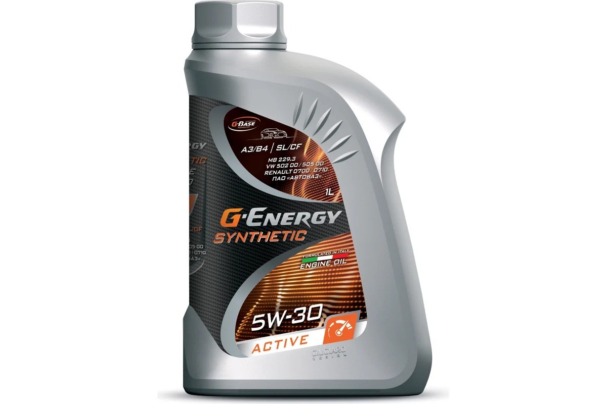 G-ENERGY SYNTHETIC ACTIVE 5W30 SLCF синтетическое 1 л. face