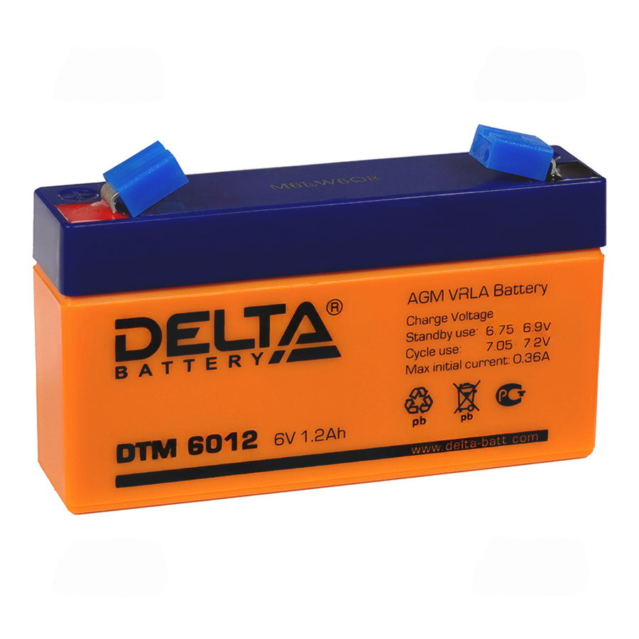 Аккумулятор DELTA DTM - 6v  1.2Ah (6012)