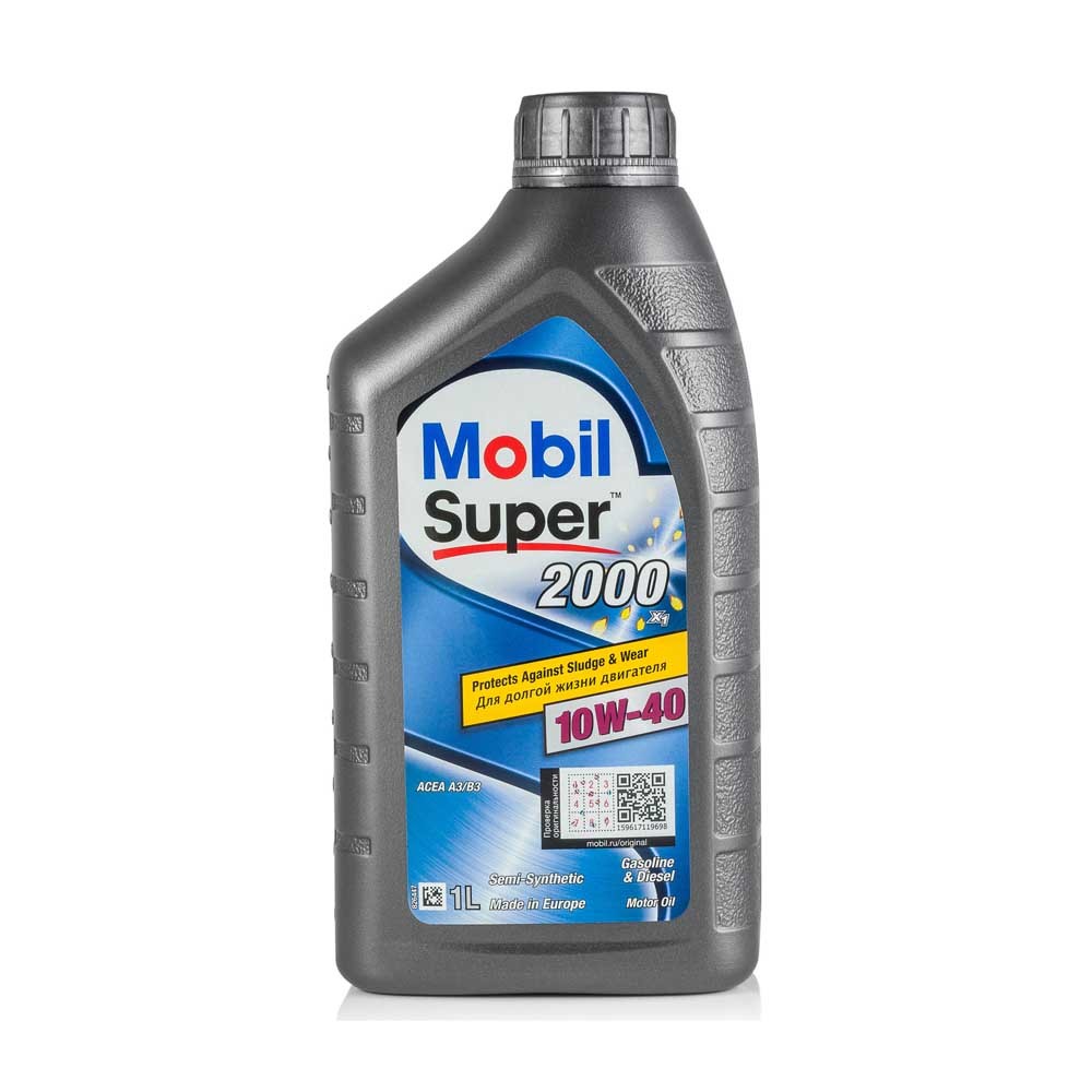 MOBIL SUPER 2000 X1 10W40 SLCF полусинтетическое 1 л. face