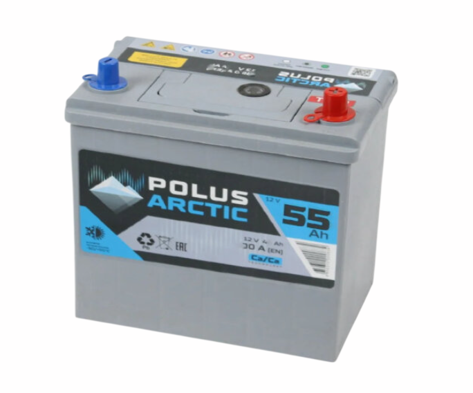 Аккумулятор POLUS ARCTIC 6СТ-55.0 (55B24L) тонк.кл-Photoroom