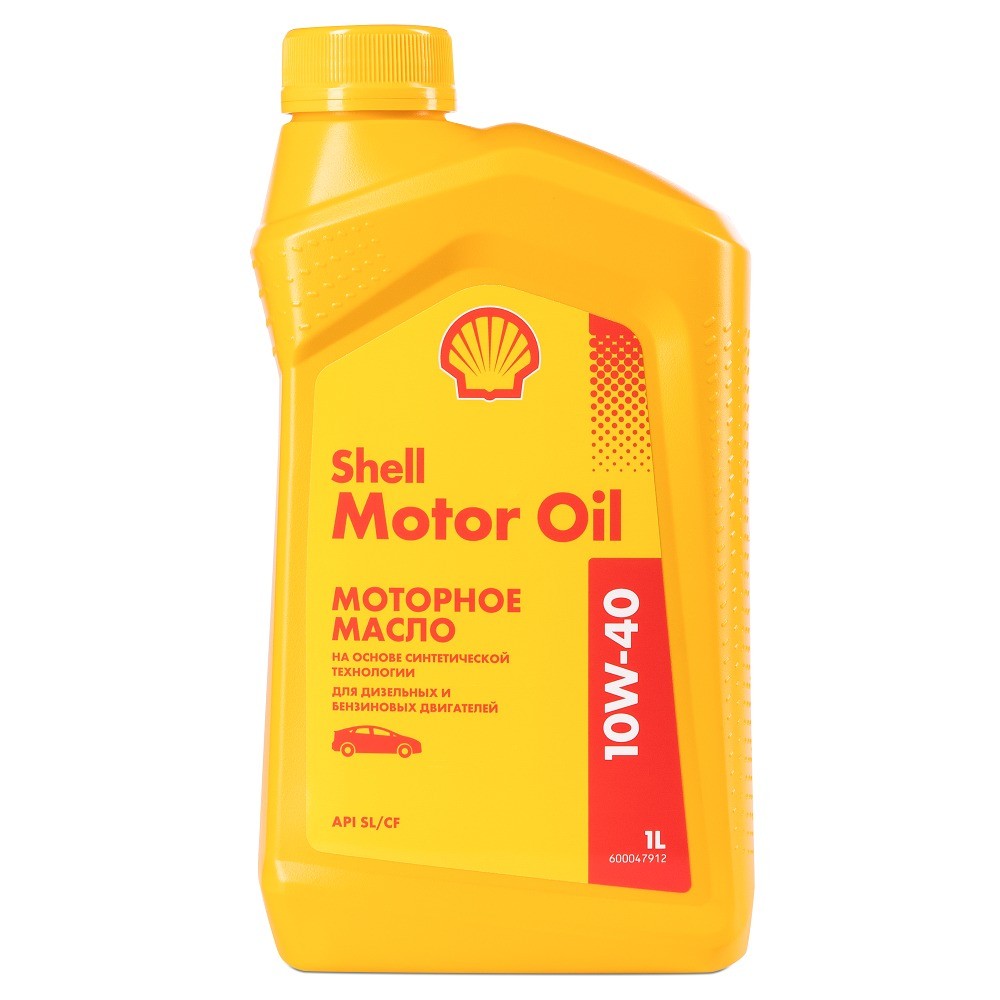 SHELL MOTOR OIL 10W40 SLCF полусинтетическое 1 л. face.