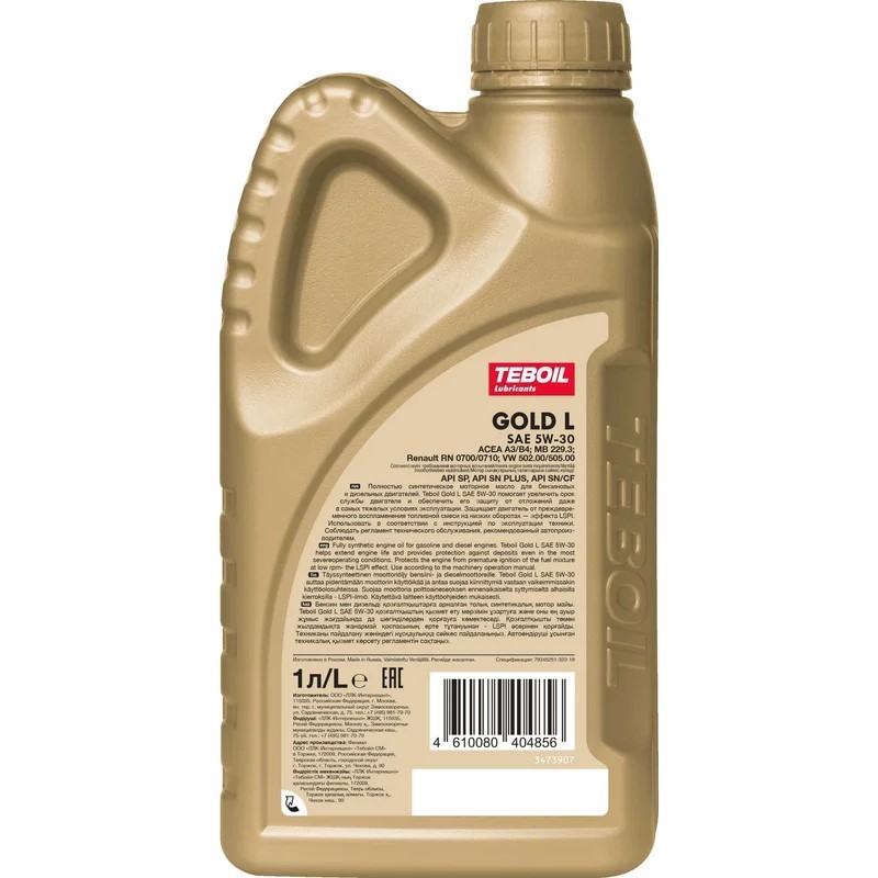 TEBOIL GOLD L 5W30 1 л.