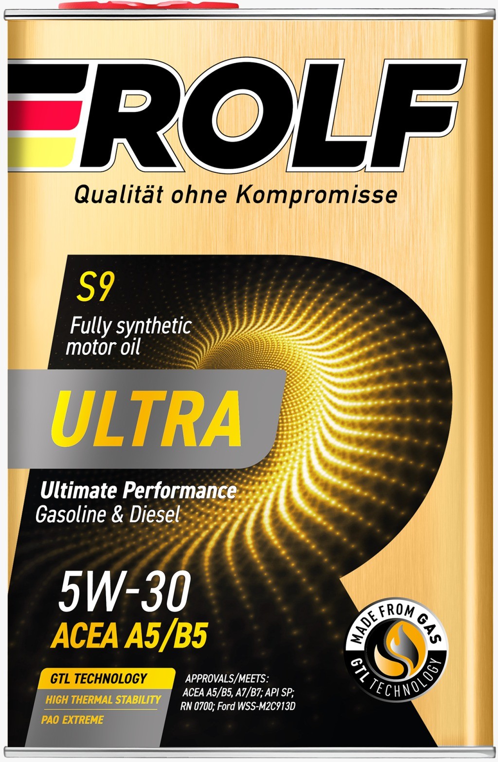 ROLF ULTRA 5W30 SP A5/B5 синтетическое 4 л. железо