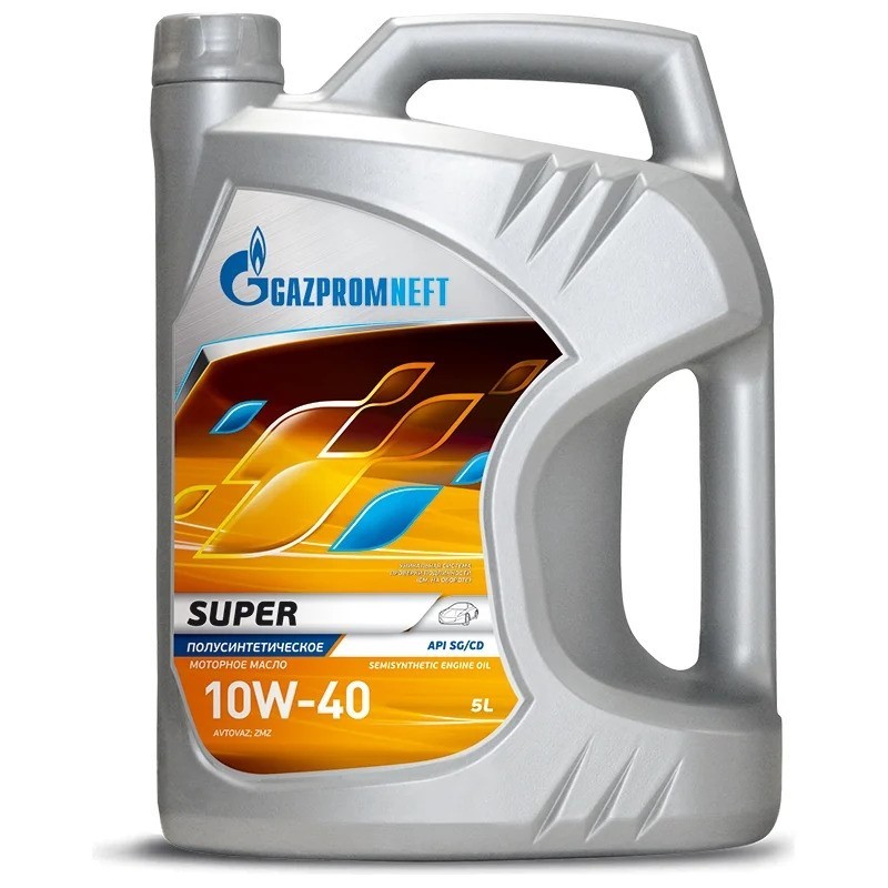 GAZPROMNEFT SUPER 10W40 SGCD 5 л. face.