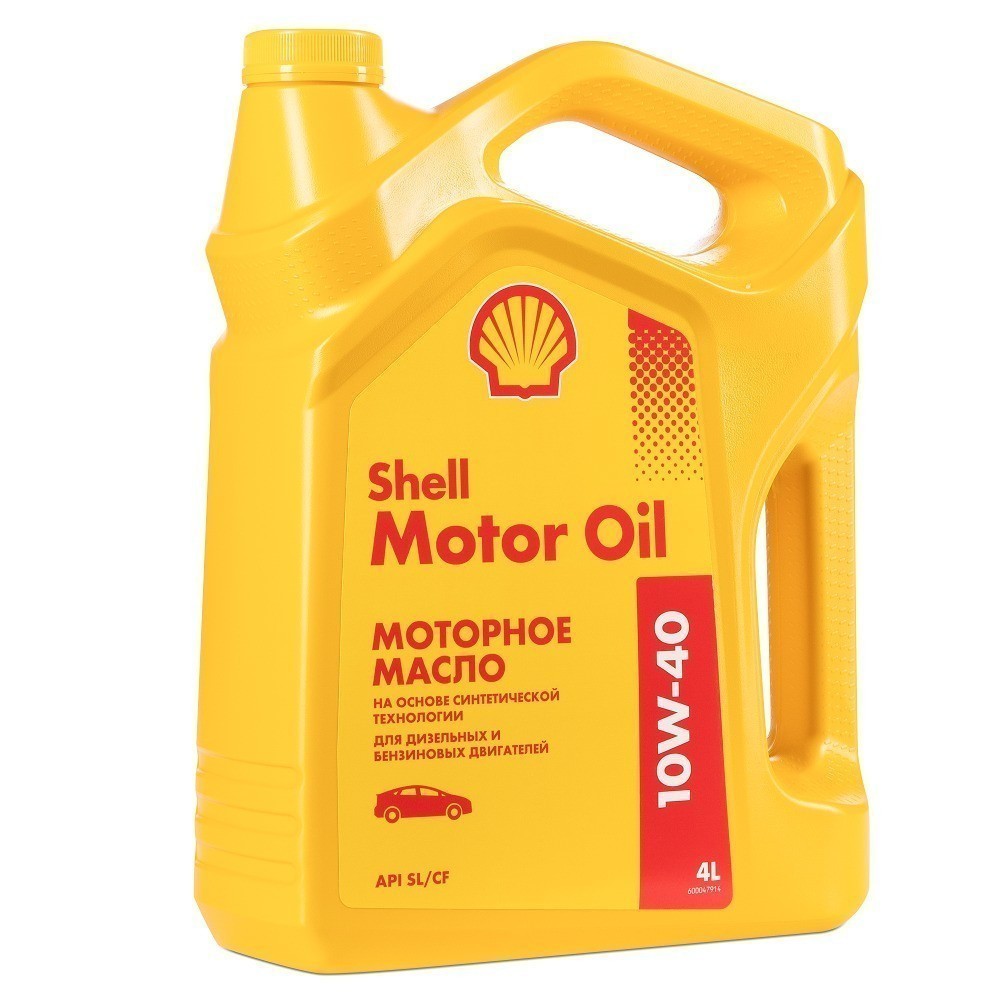 SHELL MOTOR OIL 10W40 SLCF полусинтетическое 4 л.