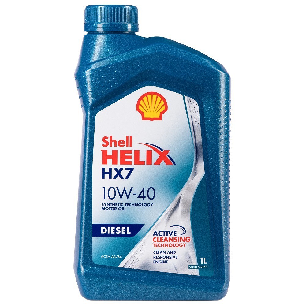 SHELL HELIX HX7 DIESEL 10W40 CF полусинтетическое 1 л. face