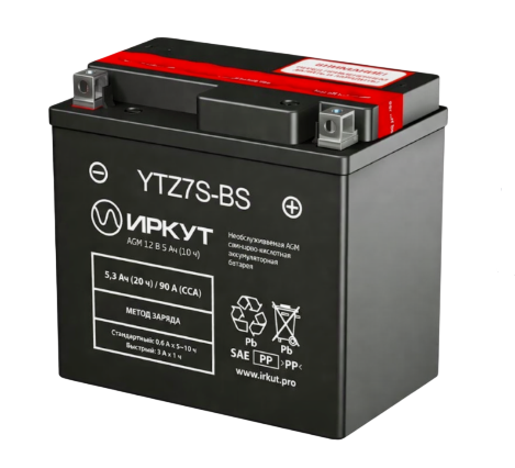 Аккумулятор ИРКУТ YTZ7S-BS