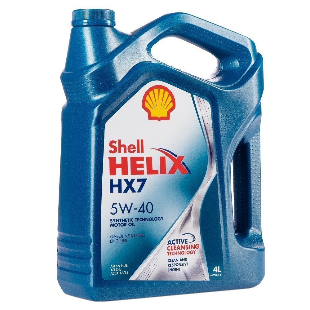 SHELL HELIX HX7 5W40 SNCF полусинтетическое 4 л.