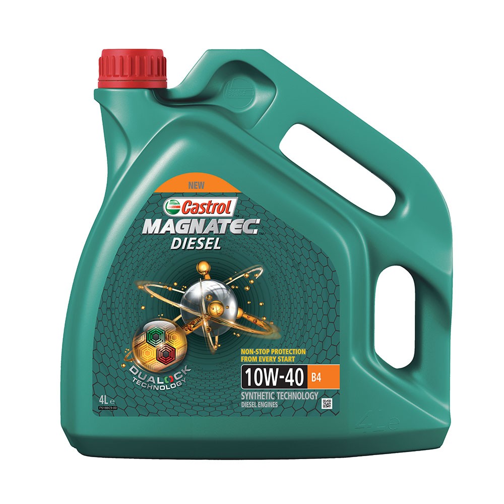 CASTROL MAGNATEC DIESEL 10W40 B4 полусинтетическое 4 л.