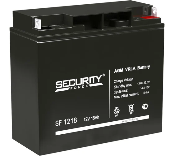 Аккумулятор  SECURITY FORCE - 1218 12V 18Ah
