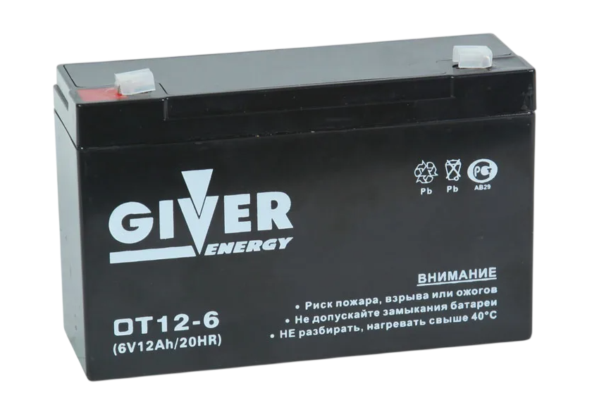 Аккумулятор GIVER ENERGY ОТ 6V 12Ahpng