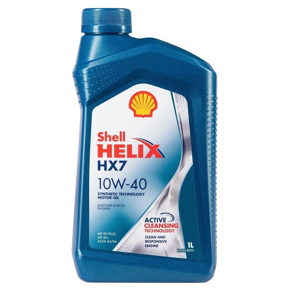 SHELL HELIX HX7 10W40 SN полусинтетическое 1 л. face