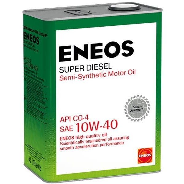 ENEOS DIESEL 10W40 CG-4 полусинтетическое 4 л.