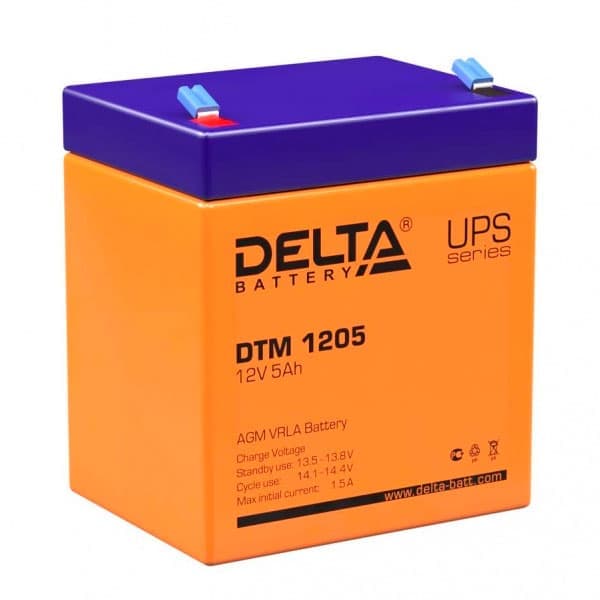Аккумулятор DELTA DTM - 12v 5Ah (1205)